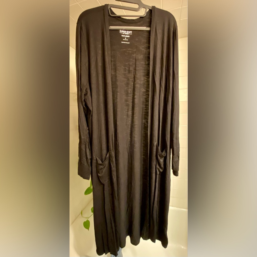 3/$50 NWOT Torrid Super Soft Black Slub Jersey Duster Size 3